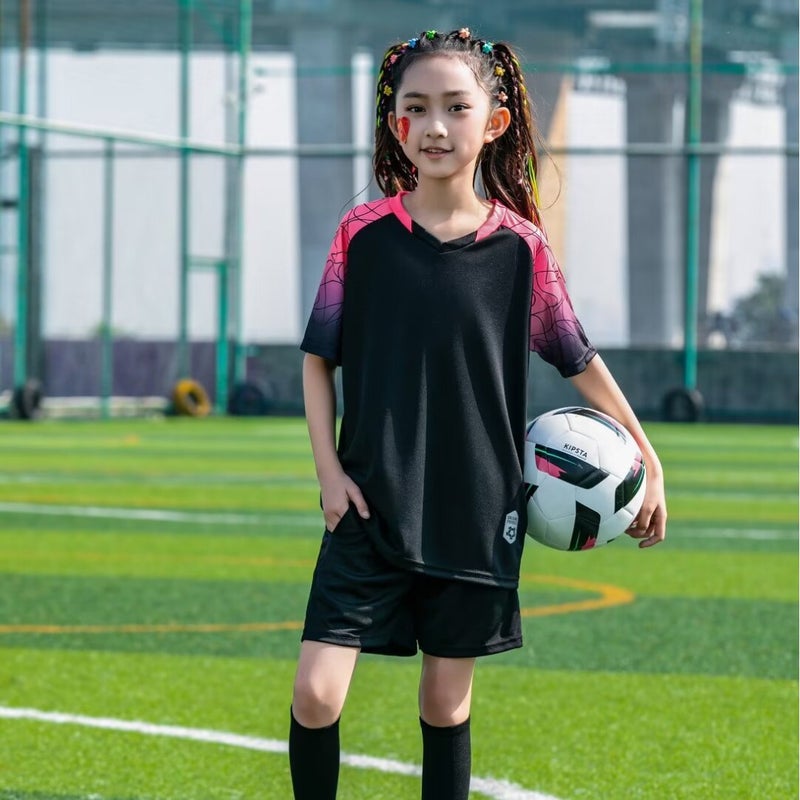 New Football Clothes Suit Children Adult Short Sleeve Jersey Student Competition Training Clothes Quick Drying Sports Jersey - Image 5