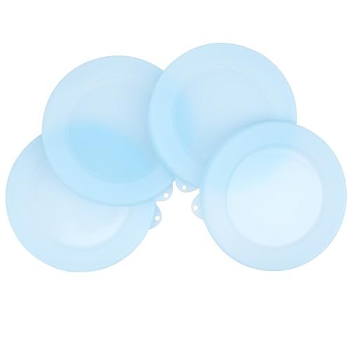 KIICII 4 Pack Silicone Lids for Corelle Vitrelle 18-Oz Soup/Cereal Bowls, Freezer & Microwave & Dishwasher Safe (Bowl not included) - Image 1