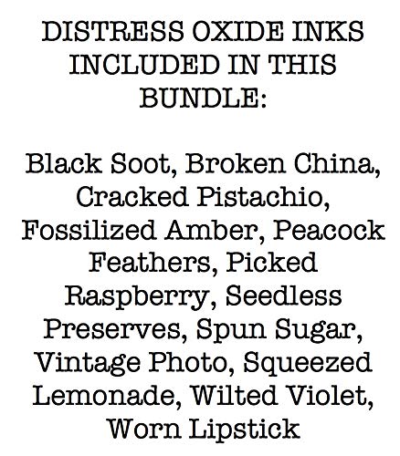 Tim Holtz Ranger Distress Oxide Ink Pad Bundle Includes 12 Popular Colors, 2 Carnora Blending Brushes, Total of 14 Items - Image 5