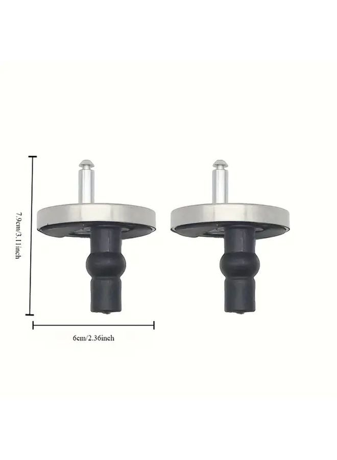 4pcs Stainless Steel Quick Release Toilet Seat Bolt Kit Easy Installation No Tools - Image 5