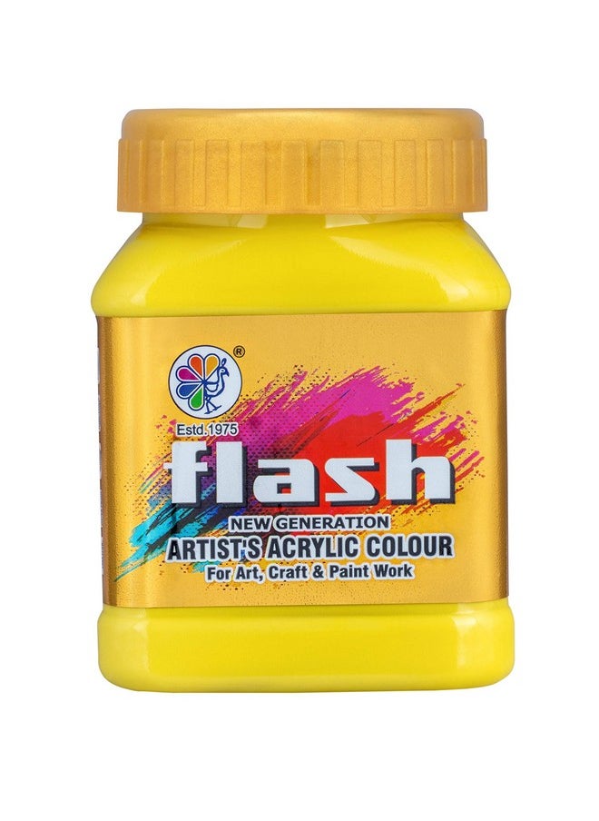 Flash - Flash Acrylic Colour (Lemon Yellow, 200 ml) - Image 1