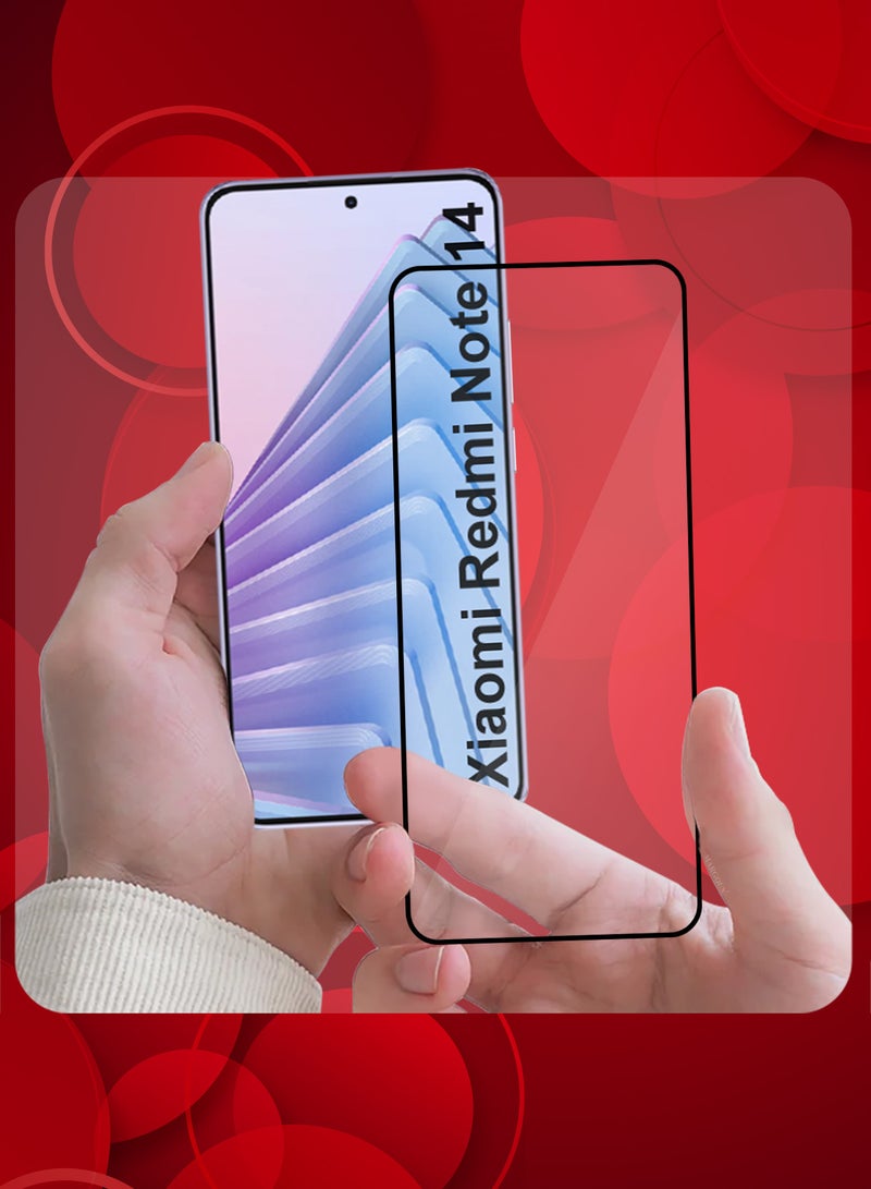 CATANES Xiaomi Redmi Note 14 3Packs Full Coverage Screen Protector Ultra HD Scratch Resistant Bubble-Free - Image 2