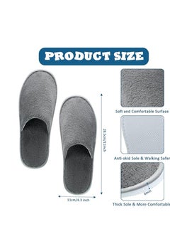 LYNLYN Disposable Slippers, 5 Pairs Home Slippers for Family Spa Guests Hotels Office- Mixed Multi-Color Slippers Home Party, Housewarming for Spa/Party/Guest,/Hotel/Travel  - Image 2