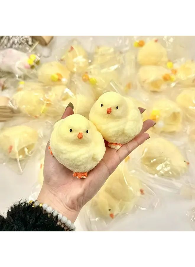 Plush Velvet Hainanese Chicken Rice Squeeze Toy Slow Rebound Relax Soft Novelty Gift - Image 3