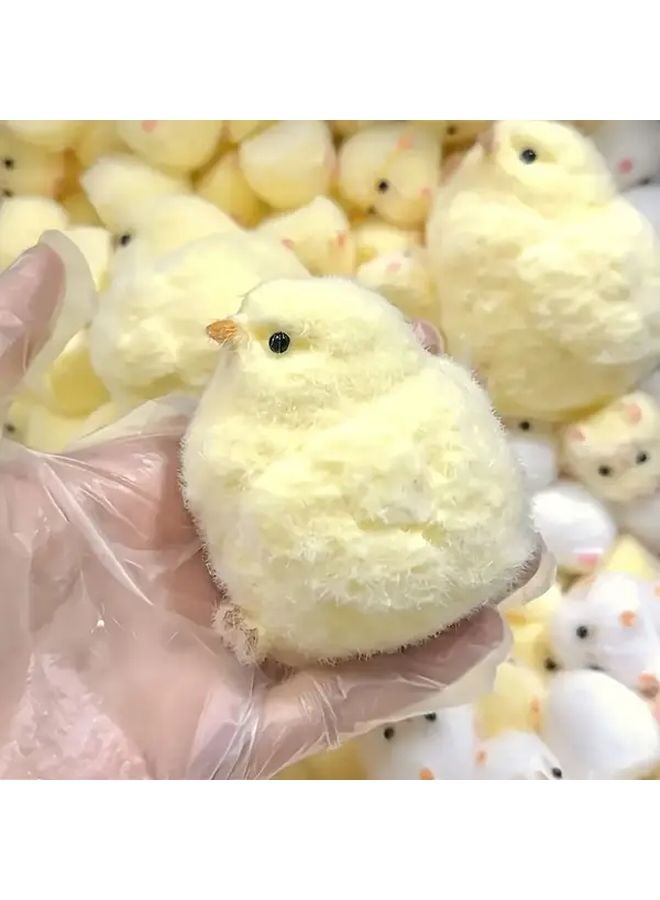 Plush Velvet Hainanese Chicken Rice Squeeze Toy Slow Rebound Relax Soft Novelty Gift - Image 1