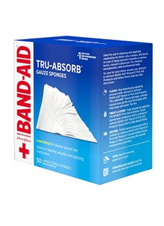 Band Aid Brand First Aid Products Tru-Absorb Sterile Gauze Sponges, Individually Wrapped 4 In By 4 In Pads  - Image 5
