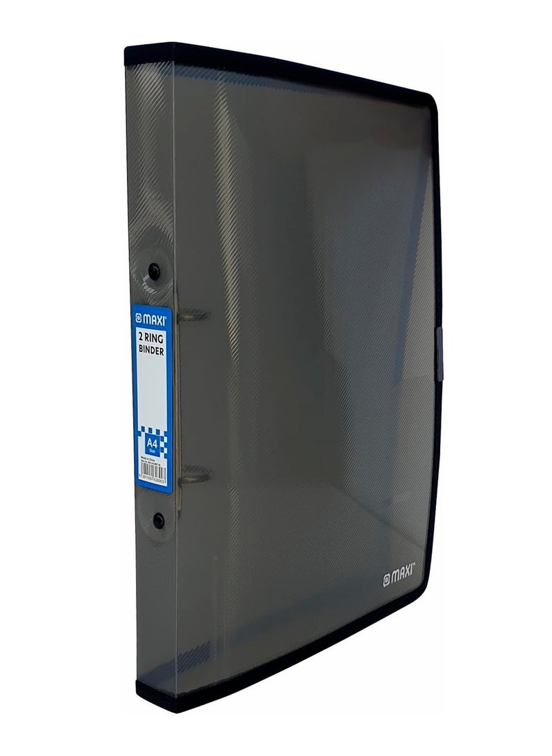 Maxi 3-Piece A4 Size Two Ring Binder Black  - Image 2