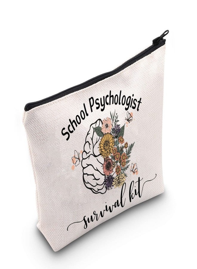 POFULL Psychologist Gift Psych Gift Psychologist survival kit Cosmetic Bag Psych Therapist Appreciation Gifts (Sc Psychologist bag) - Image 1