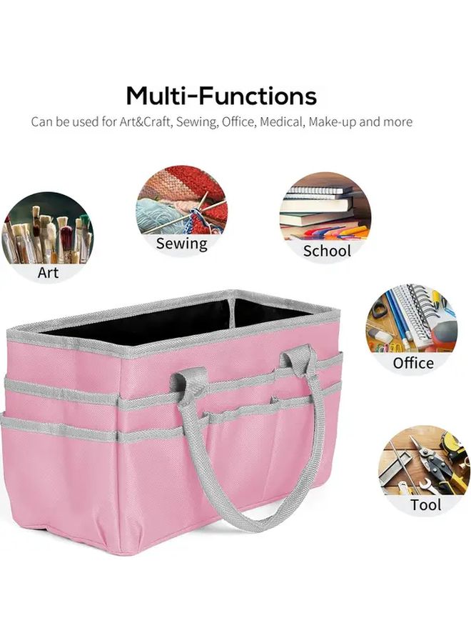 Large Capacity Pink Multi Purpose Organizer Bag With Handles - Image 1