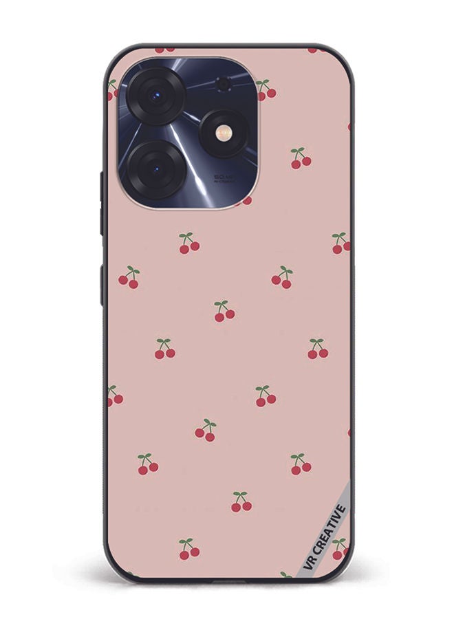 VR CREATIVE Protective Case Cover For Tecno Spark 10 Pro Cherry Design Multicolour - Image 1
