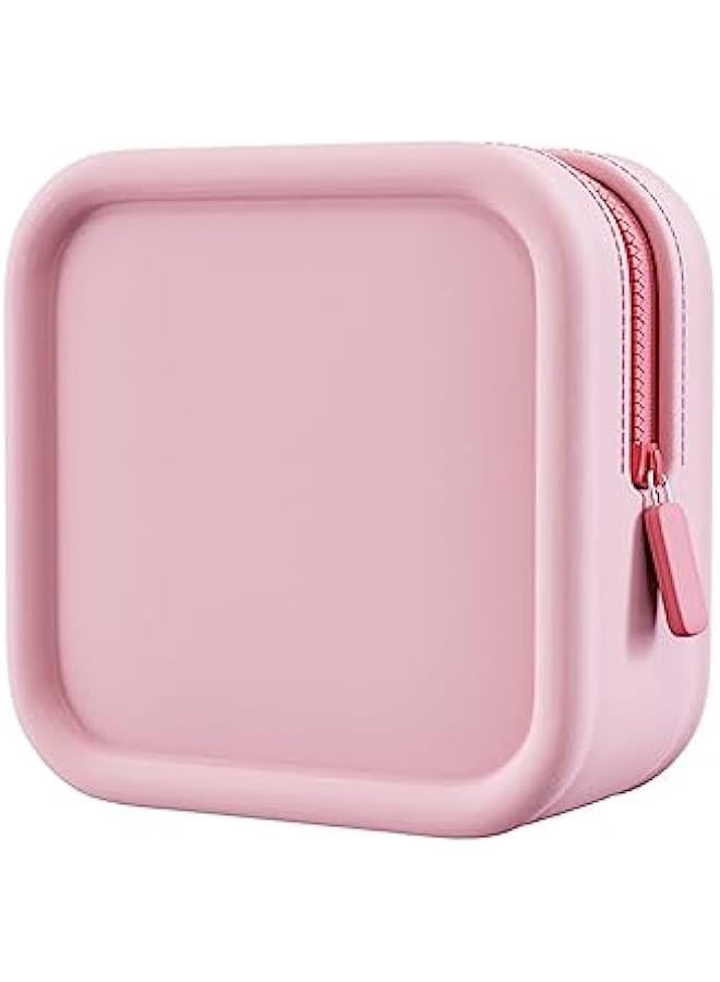 BWSJ Waterproof Square Cosmetic Case Travel Toiletry Bag for Women Girls Jewelry Accessories Organizer Makeup Pouch Tool Cover - Image 1