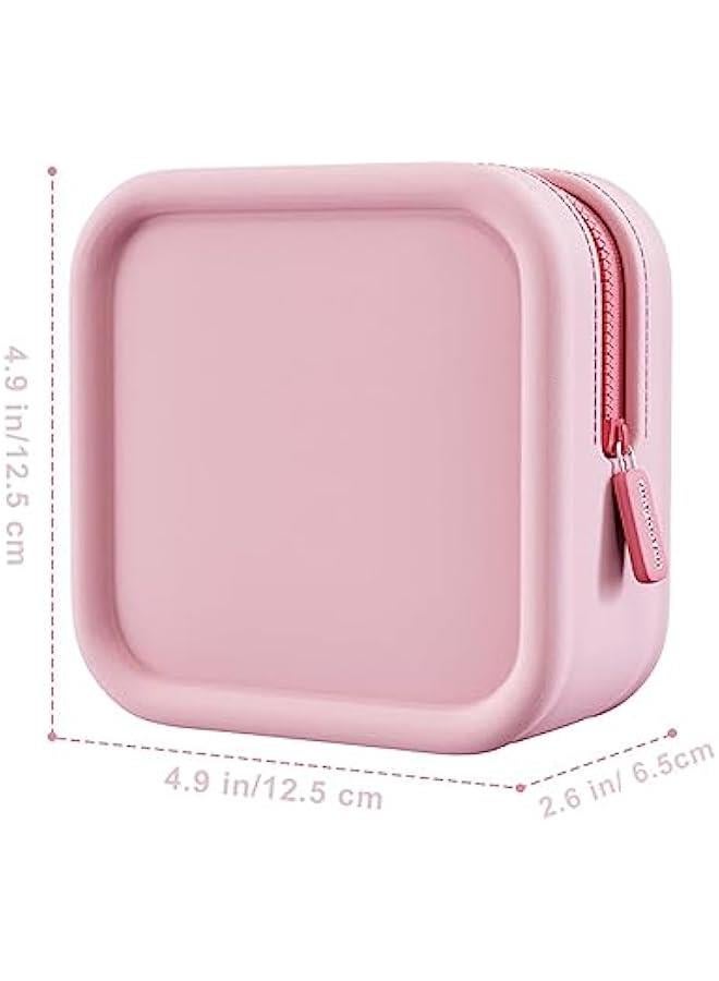 BWSJ Waterproof Square Cosmetic Case Travel Toiletry Bag for Women Girls Jewelry Accessories Organizer Makeup Pouch Tool Cover - Image 5