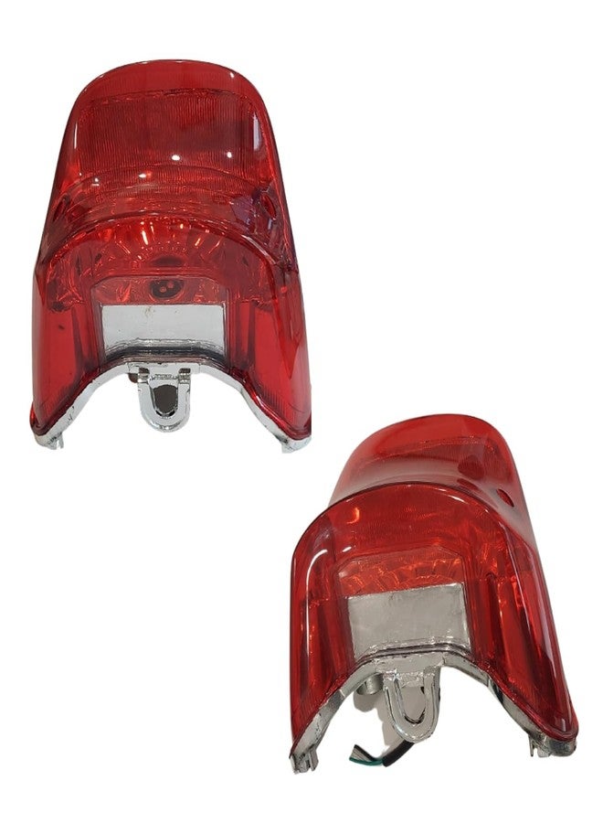 VTRUST Red Bike Tail Light Compatible for Hero CD Deluxe | Halogen Brake Light | Anti-Corrosion & Sleek OEM-Style Design - Image 4