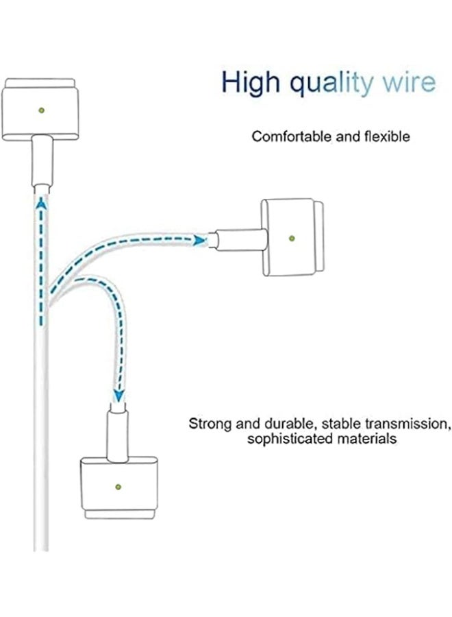 Terabyte Mac Book Pro Charger 60W, Replacement Magnetic 2 T-Tip Power Adapter Charger Mac Pro Charger 13 Inch 2012 2013 2014 2015 Mac Book Air 11 13 Inch after Mid 2012 A1425 A1435 A1502 - Image 2