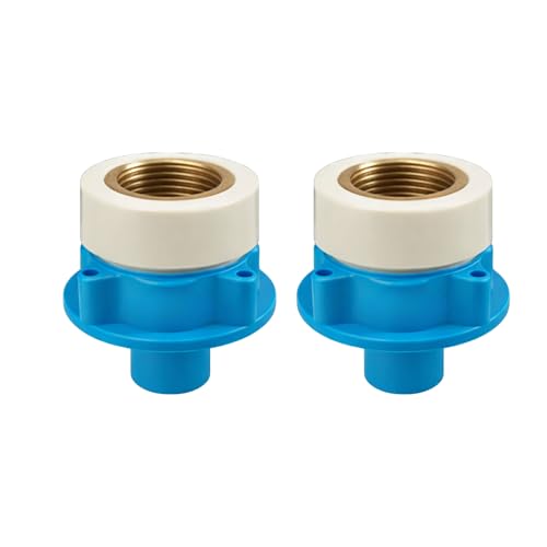 New Ware® Universal Washing Machine Tap Adapter Connect for Inlet Hose Pipe - Easy Installation, Leak-Proof Blue Tap Connector for Most Standard Taps and Faucets (Pack of 2) - Image 1