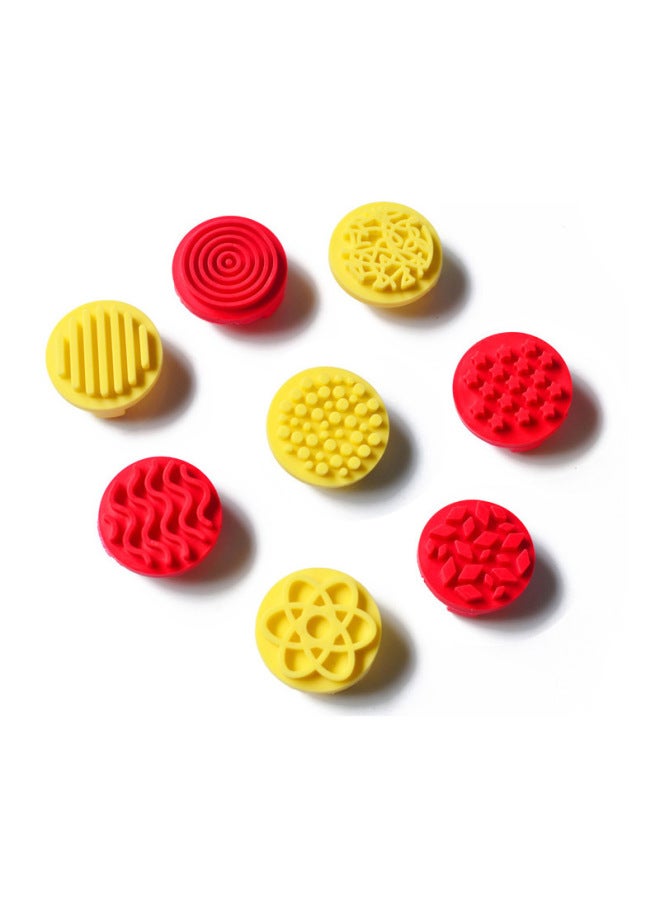 Toddler Meilao DIY Handmade Painting Pigment Clay Making Material Tool Graffiti Rubber Animal Pattern Seal-Color:Small Rubber Finger Stamp (8/set) - Image 5