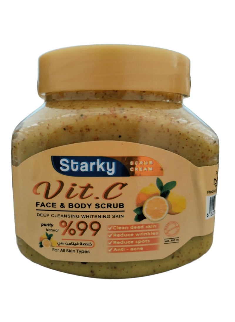 Starky - Face And Body Scrub With Vitamin C 300 ml - Image 1