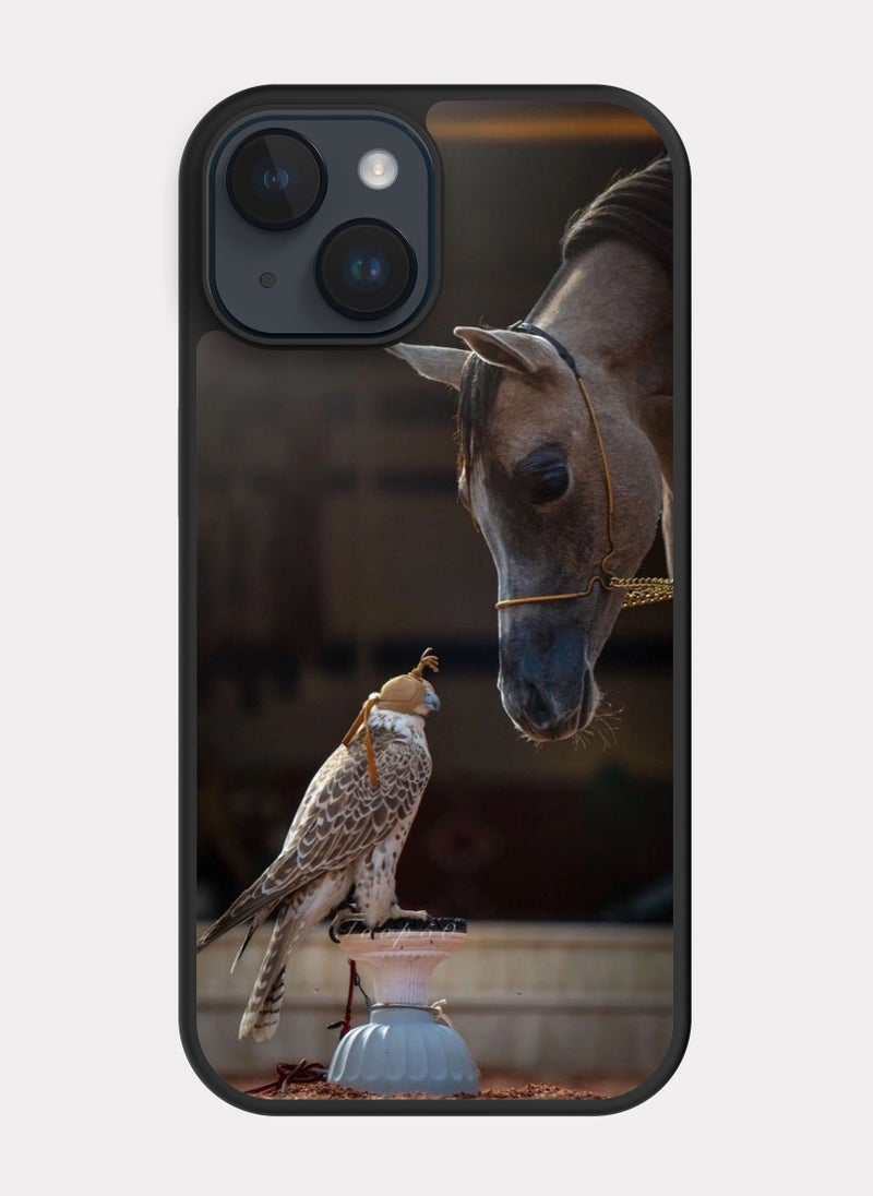 PXLAAT iPhone 14 case cover Hawk And Horse - Image 1