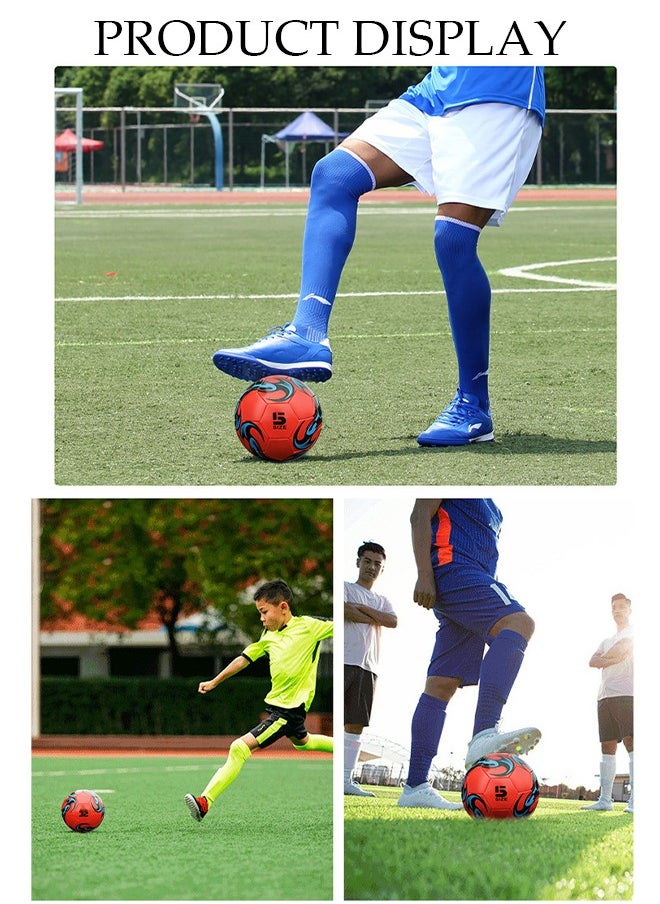 DUNISO Soccer Ball Size 5 High Quality Football For Training Playing Waterproof And Wear Resistant Football For Official Matches With Air Pump Net Bag And Ball Needles Indoor Outdoor Game Soccer Ball  - Image 5