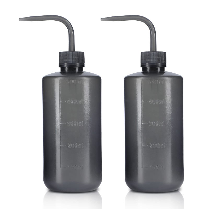 Squeeze Bottles Succulent Watering Bottle Black Water Squirt Irrigation Bottle Squeeze Sprinkling Can Plastic Wash Plant Bottle 500ml 2pc