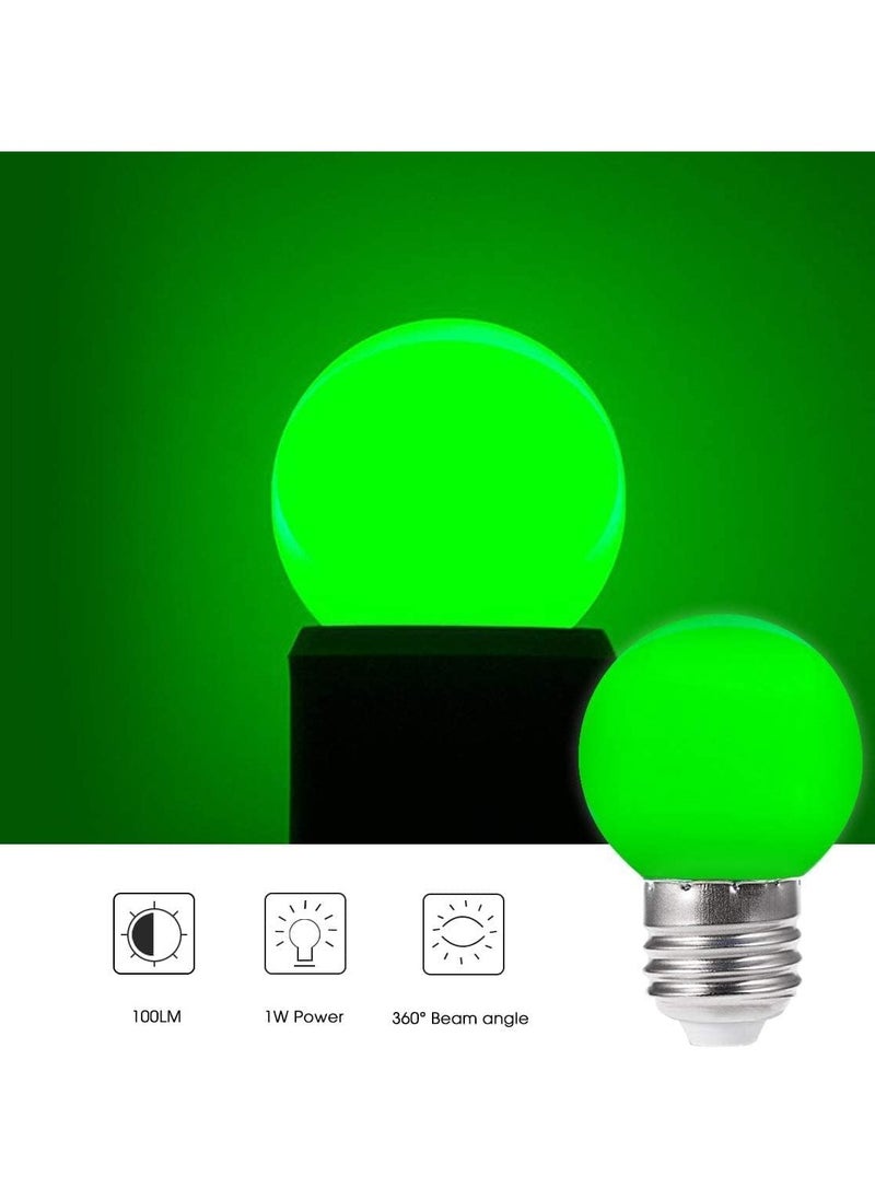 Generic - Direct on/off switch + 1W LED light bulb for night lighting, decoration and parties (green) - Image 1