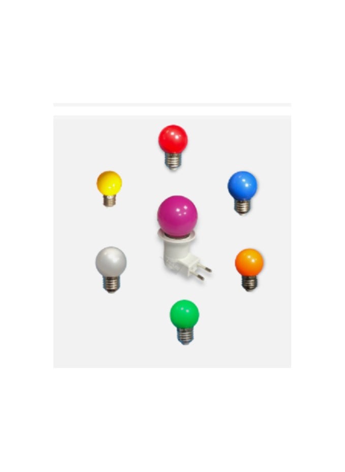 Generic - Direct on/off switch + 1W LED light bulb for night lighting, decoration and parties (green) - Image 1