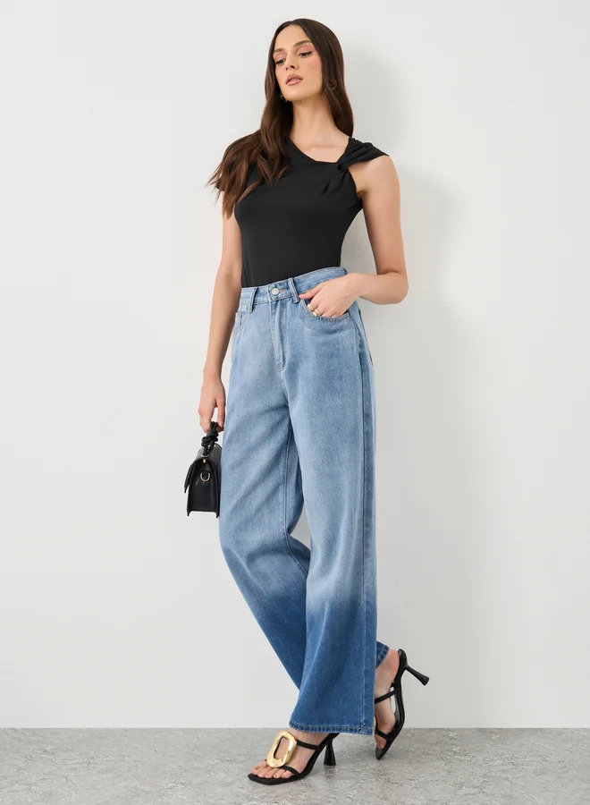 Styli Styli Women Black Knot Detail Knit Top