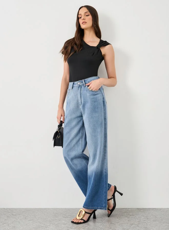 Styli Styli Women Black Knot Detail Knit Top