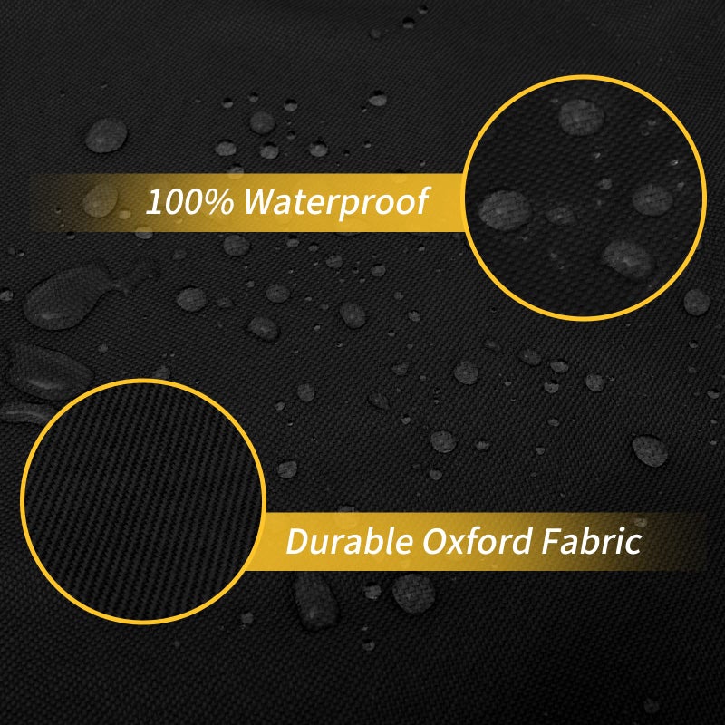 Easy-Going Waterproof Outdoor TV Cover 65-70 inch with Bottom, Thick Fabric, Dustproof and Weatherproof TV Cover with Remote Control Pocket, Black - Image 4