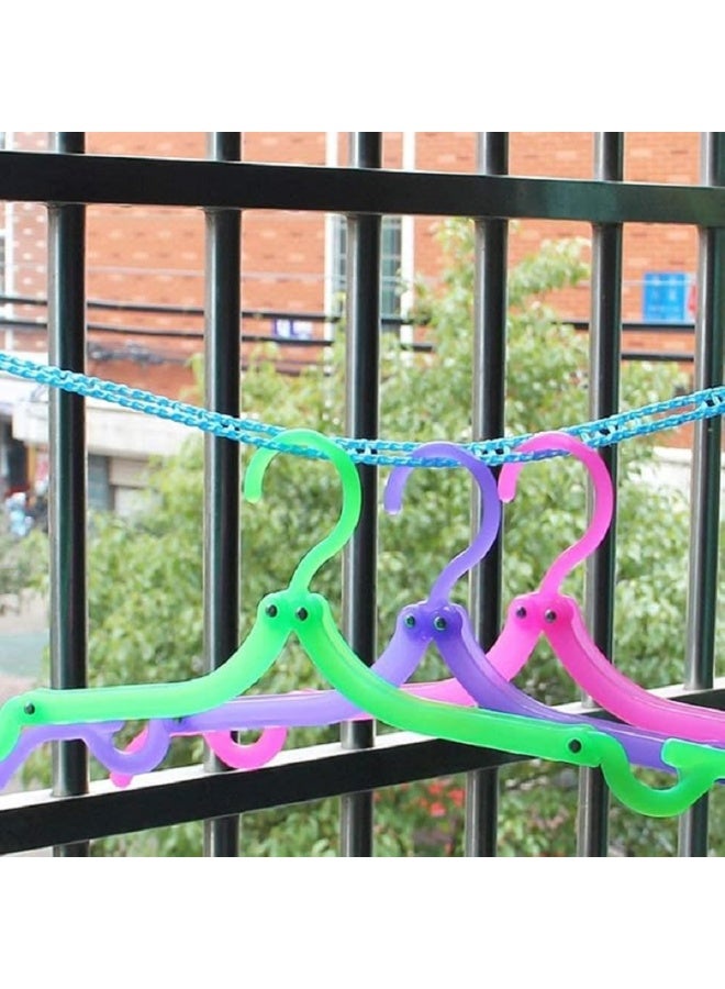 Windproof Clothesline - Non-Slip Nylon Clothesline, Portable Clothes Drying Rope for Laundry and Travel - Adjustable for Outdoor Camping (Multicolor) - Image 4