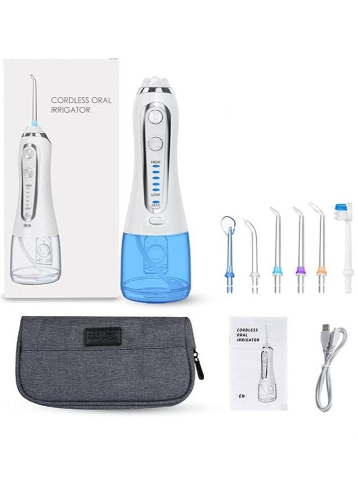 Generic Oral Irrigator Water Floss USB Rechargeable Irrigator portable Irrigator 300ml teeth Dental Water Flosser with Travel Bag - Image 5