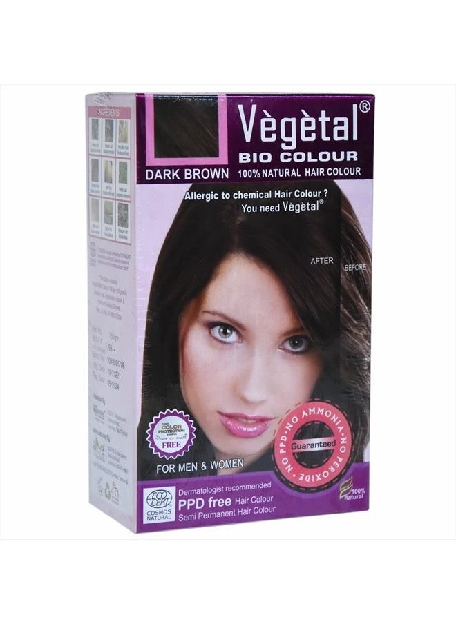 Vegetal - Bio Colour- Dark Brown 150g. - Image 1