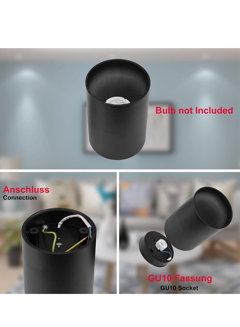 SUN SHINE Surface Mounted Ceiling Spotlight Ring Matt Black - Image 3