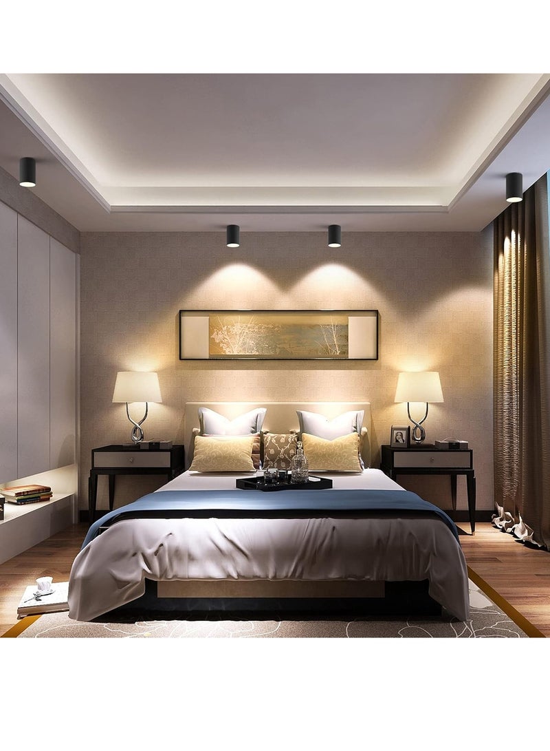 SUN SHINE Surface Mounted Ceiling Spotlight Ring Matt Black - Image 4