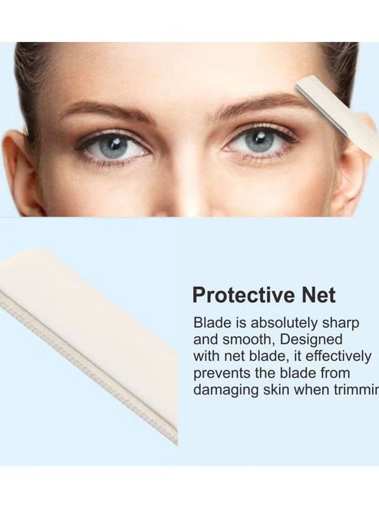 Elaimei 5 Pcs Wheat Straw Eyebrow Trimmer and Facial Hair Removal Razor，Eyebrow Razor scraper Dermaplaning Face Exfoliating Tool for Men and Women  - Image 4