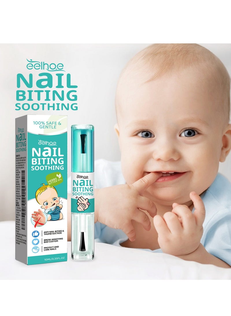 EELHOE - Nail Biting Soothing for Kids，100% Natural and Kids Safe Bitter Taste, No Bite Nail Polish for Stop Thumb Sucking（10ml） - Image 1