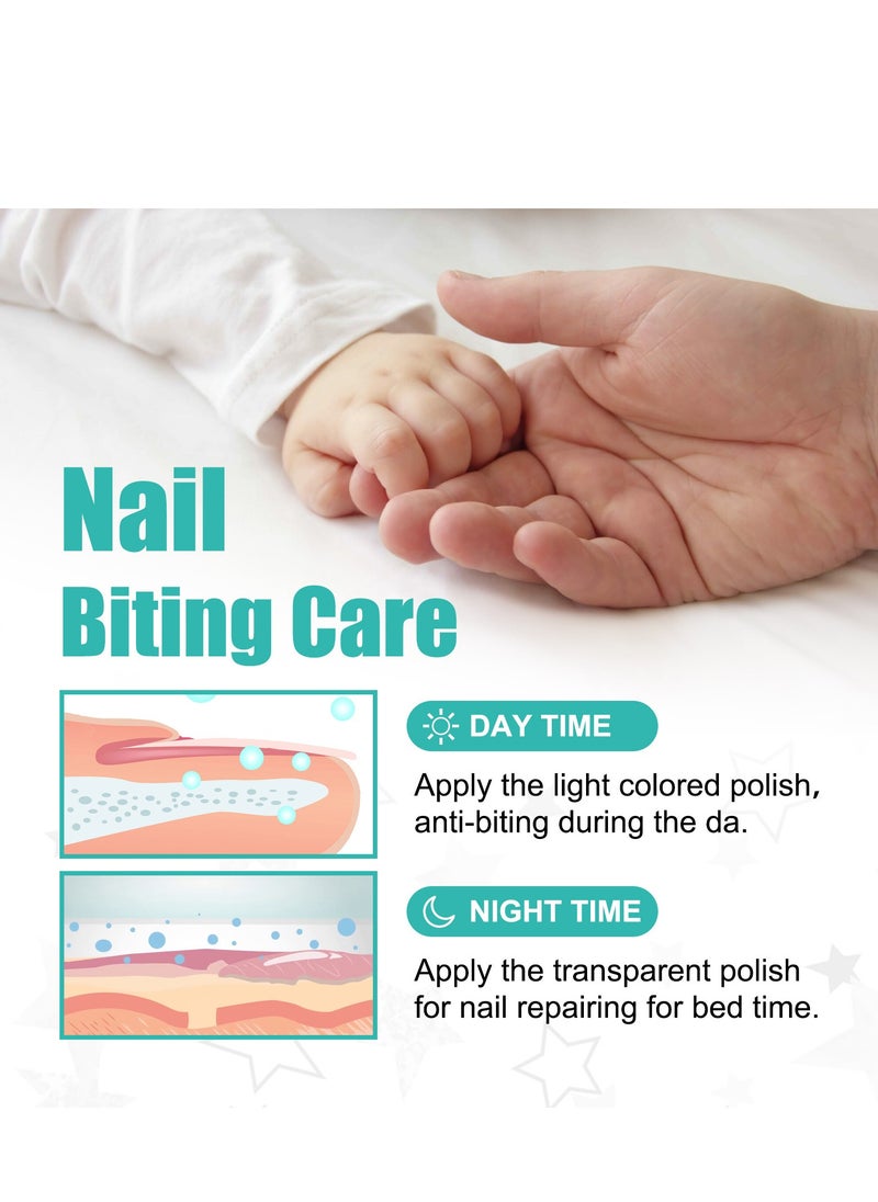 EELHOE - Nail Biting Soothing for Kids，100% Natural and Kids Safe Bitter Taste, No Bite Nail Polish for Stop Thumb Sucking（10ml） - Image 1