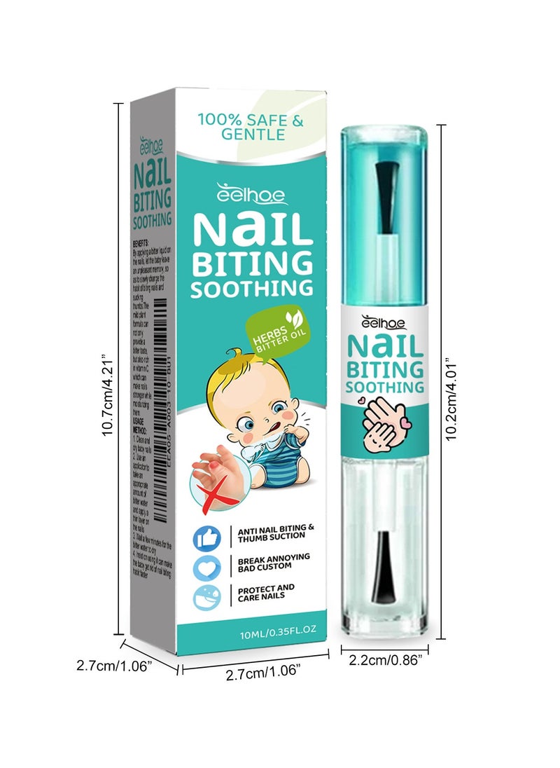 EELHOE - Nail Biting Soothing for Kids，100% Natural and Kids Safe Bitter Taste, No Bite Nail Polish for Stop Thumb Sucking（10ml） - Image 1