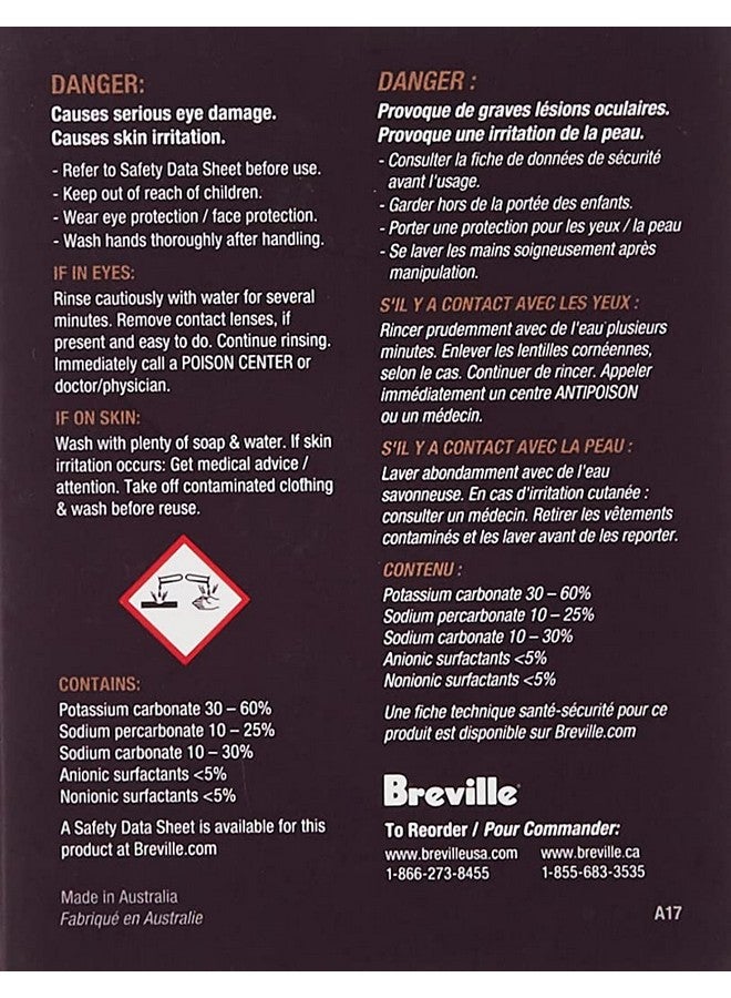 Breville بريفيل BTM100 منظف صانع الشاي العضوي، مسحوق تنظيف الغلاية، 4 عبوات - Image 3