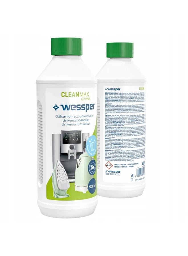 Wessper CleanMax Descaler 500 ml – Coffee Machine Descaler - Image 1