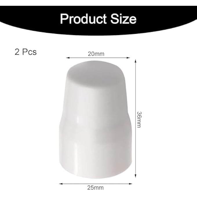 2 OR 8 PACK RADIATOR VALVE CAPS RADIATOR CAPS EASY INSTALL RADIATOR CAPS WHITE PLASTIC UNIVERSAL FIT FOR HOME USE PROTECTING FAMILY SAFETY IN LIVING SPACES (2) - Image 2