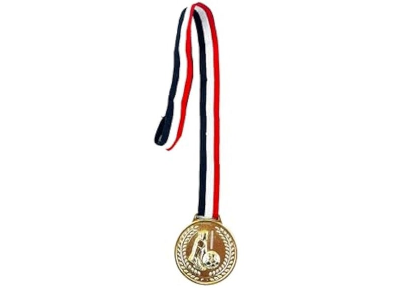 Gold football medal from Sport Home, plastic - Image 4