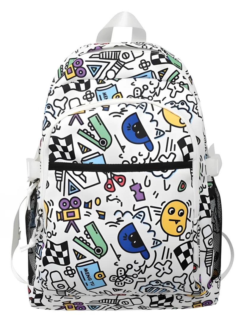 flâneur Backpack with Accessory Pockets - Lightweight Daypack for Men and Women, Schoolbag for Students, Durable and Stylish, Multi-Compartment, Comfortable Straps, Ideal for Travel and Sports