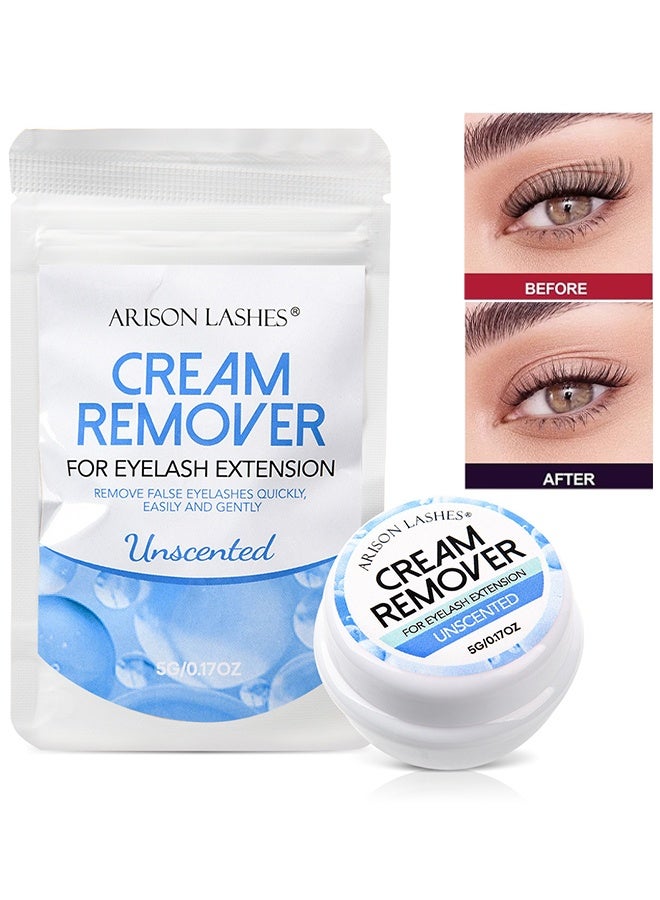 ARISON LASHES Eyelash Extension Remover Cream 5G, Lash Extension Remover Dissolves Powerful For Lash Extensions Lash Glue Remover Low Irritation For Sensitive Skin, Lash Clusters Cream Lash Glue Remover - Image 1