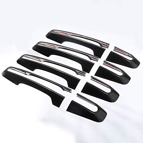 igersaw 3 Colors Door Handle Frame Trim For Range Rover Evoque 2012-2017 Range Rover Sport 2014-2016 Car Accessories (Black) - Image 1