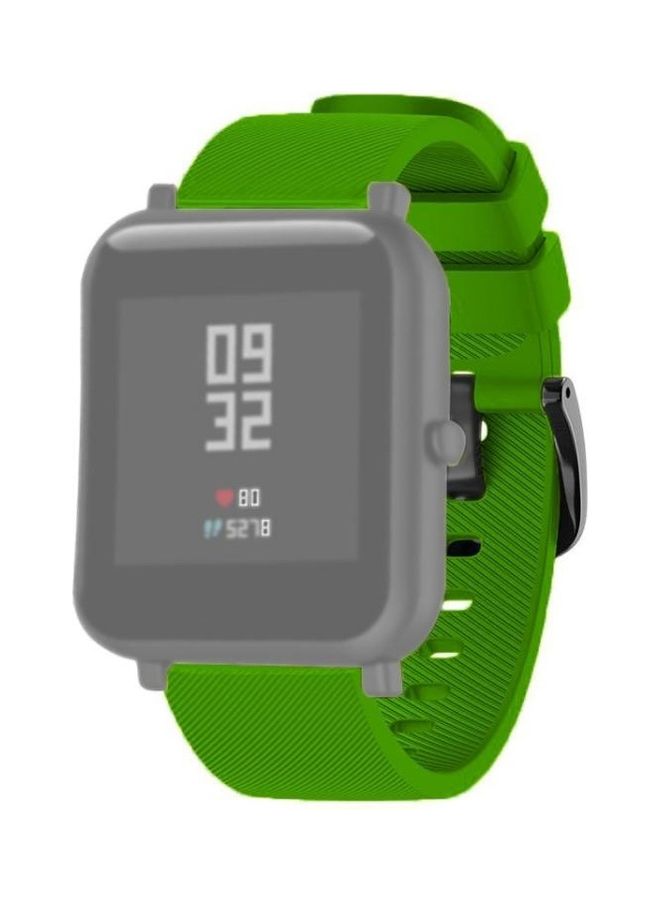 NIBEMINENT 20mm Sport Silicone Strap For Huami Amazfit GTS / Samsung Galaxy Watch Active 2 Gear Green - Image 1