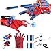Vinciph Red Style Spider Web Soft Missile Launcher Toy 2 Pcs Set Superhero Fans Webs Shooter for Kids Cosplay Launcher Gloves with Wrist Toy Set Christmas Halloween Birthday Party - Image 2