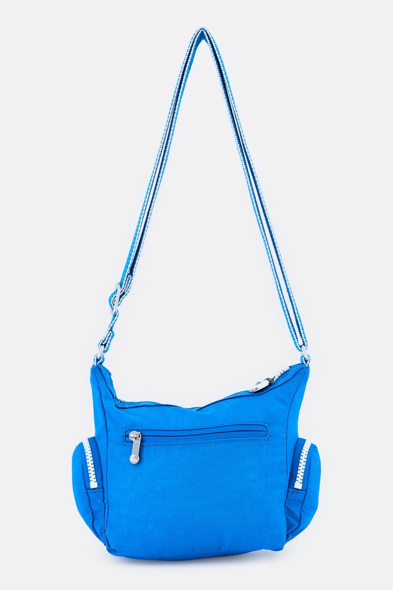 kipling حقيبة كتف نسائية بشعار العلامة التجارية، زرقاء - Image 2