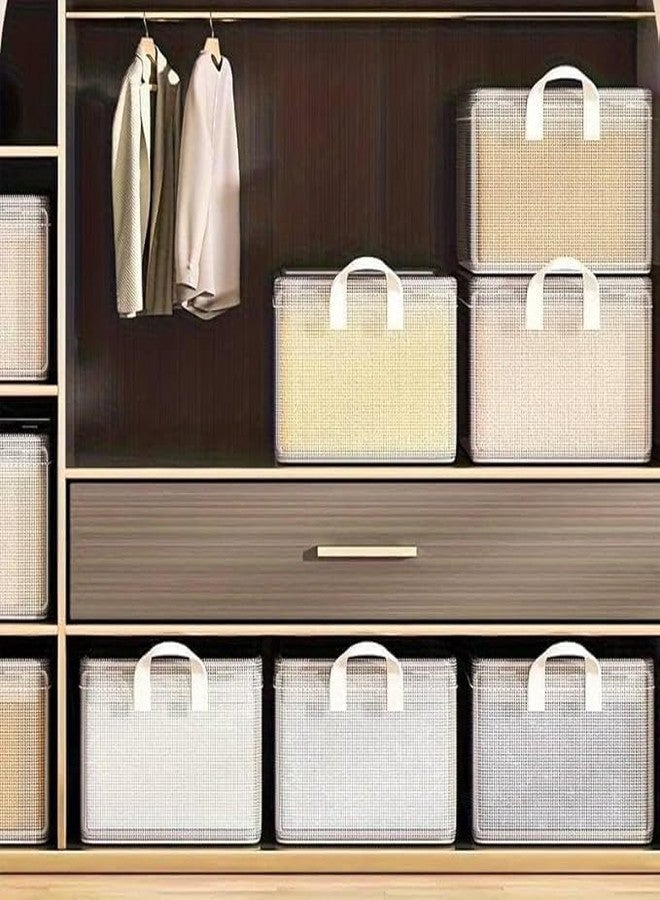 Whimsical PVC Transparent Storage Basket/Clothes Organizer Storage Box/Steel Frame Wardrobe Organizer/Foldable Clothes Storage/Transparent Clothes Storage Box - Image 2