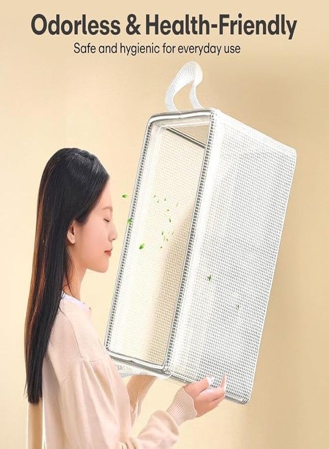 Whimsical PVC Transparent Storage Basket/Clothes Organizer Storage Box/Steel Frame Wardrobe Organizer/Foldable Clothes Storage/Transparent Clothes Storage Box - Image 5